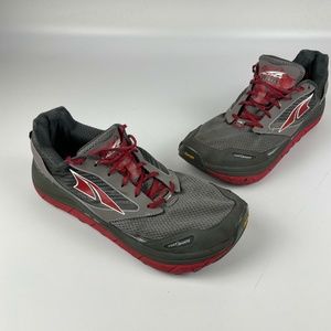 Altra Men's Sz 13 Olympus 2.5 Gaiter Trap Zero Drop Shoes Foot Shape Vibram.